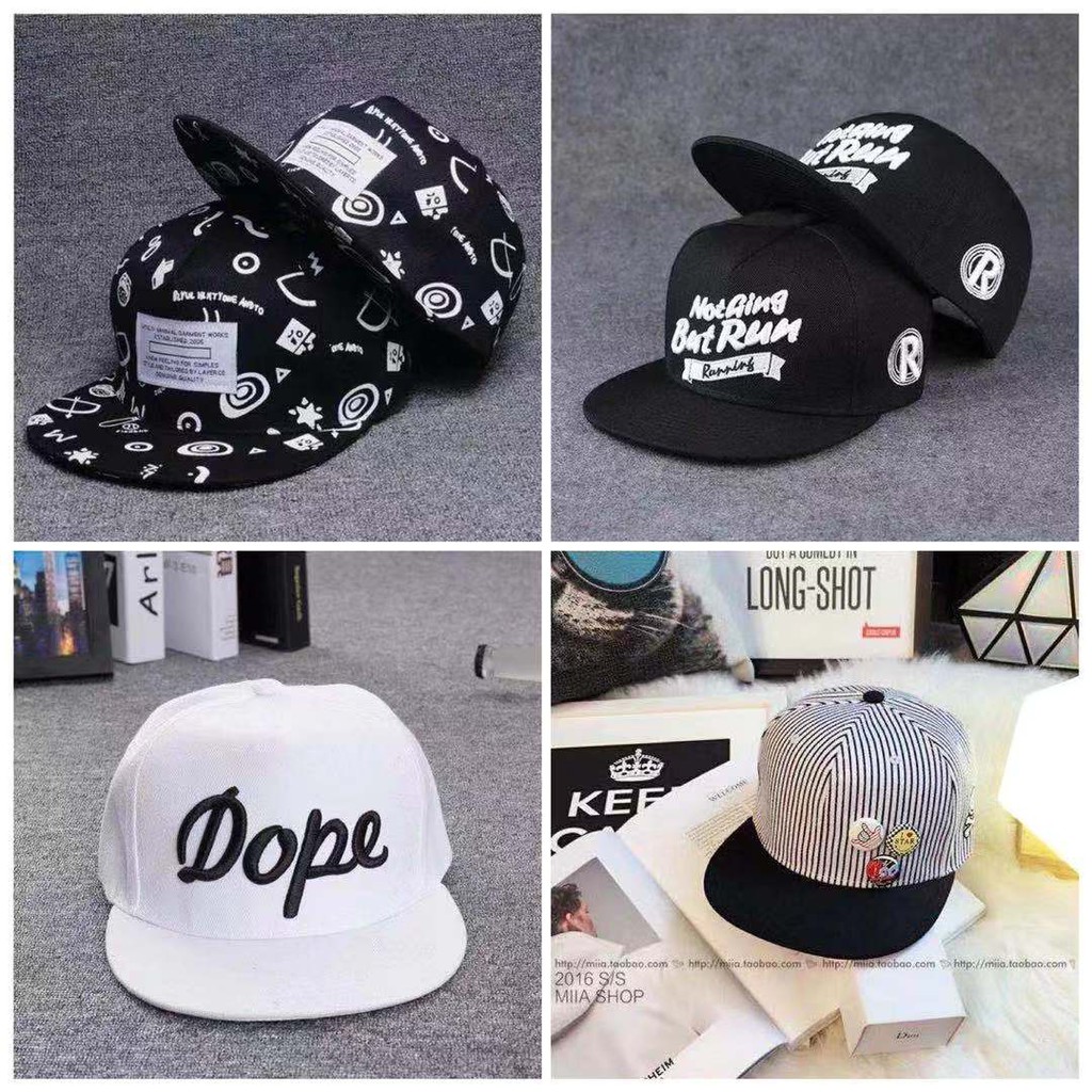 Topi Snapback Baseball Motif Bordir Tulisan untuk Pria / Wanita - Snapback Motif Bordir Unisex