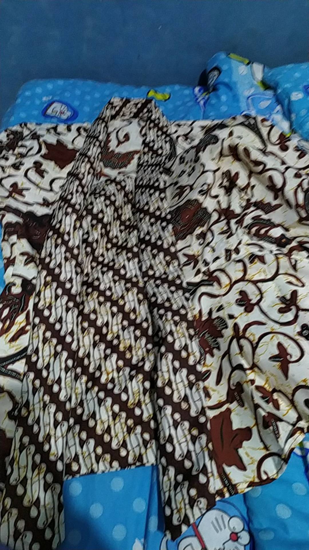 Couple Blus Batik Peplum Wahyu Sogan Sarimbit Atasan Batik Modern Casual Kerja Seragam Kantor
