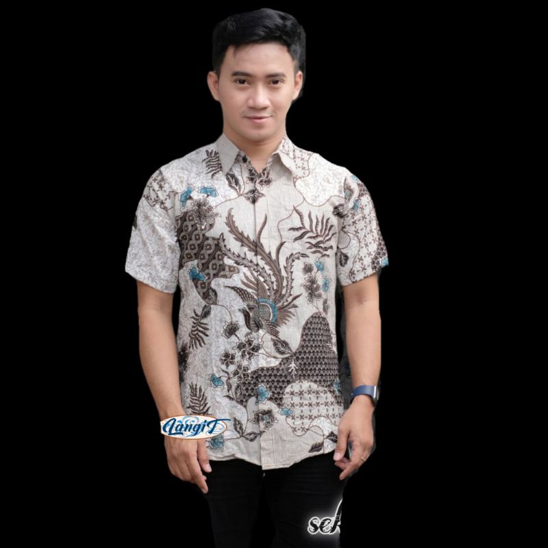KEMEJA BATIK PRIA LENGAN PENDEK BIG SIZE JUMBO M.L.XL.XXL.3L.4L.5L.6L.7L.8L.9L.10L