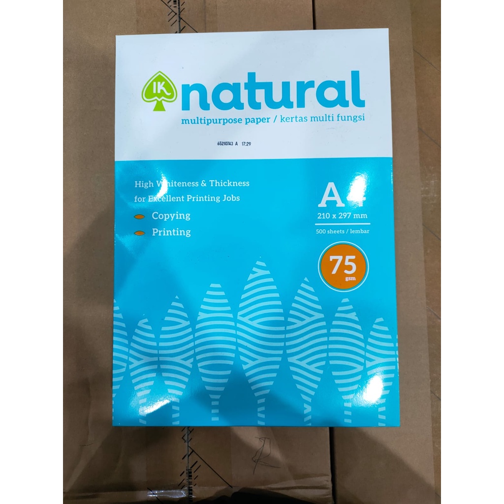 

KERTAS HVS 75 GR A4 NATURAL