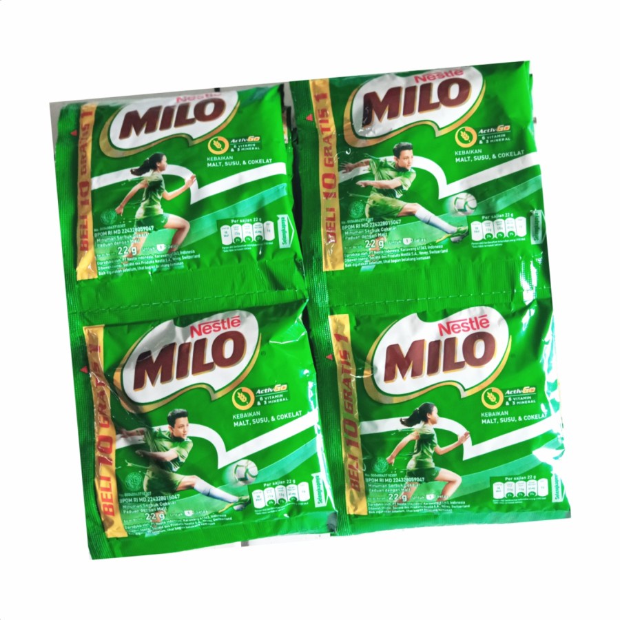 

Milo Active Go renceng 22gr × 10