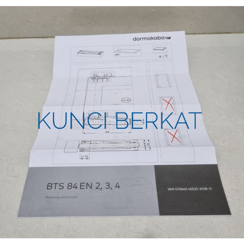 Floor Hinge Dorma dan Stang/Engsel Pintu Kaca/Kayu/Dorma BTS 84 ORIGINAL