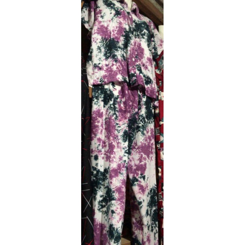 setelan Tie dye kerah sz jumbo#piyama tie dye