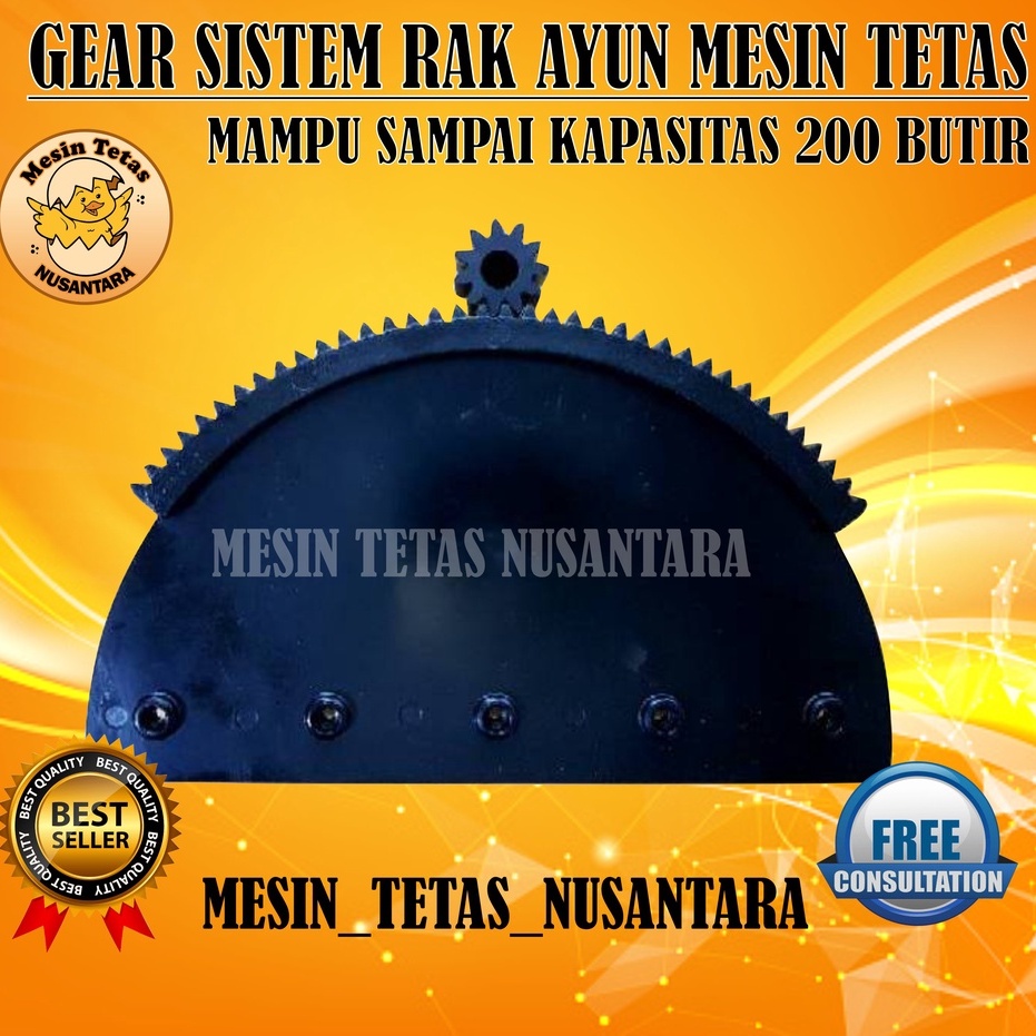 Gear Mesin Tetas Sistem Rak Ayun Otomatis Gear Rak Ayun