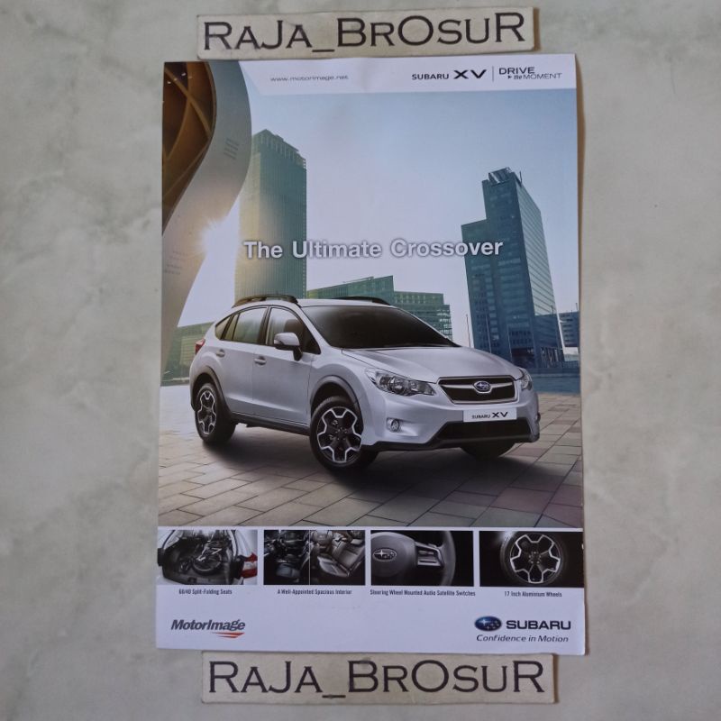 Poster brosur katalog flyer Subaru XV 2013