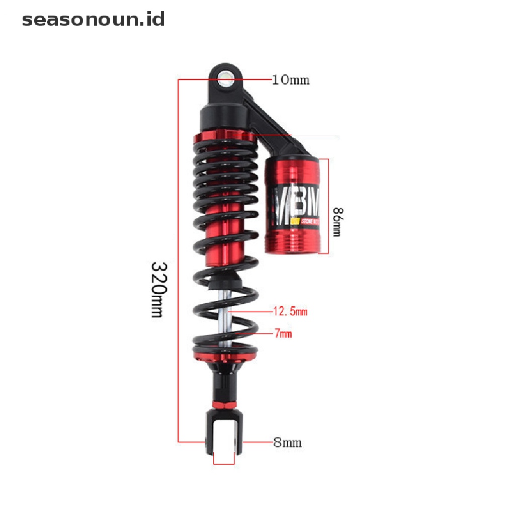 Shock Absorber Belakang Motor Universal 320mm Untuk Yamaha ATV