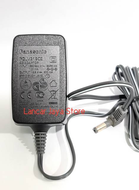 Adaptor Wireless Panasonic 6,5V AC Adaptor Telepon Wireless PQLV219CE