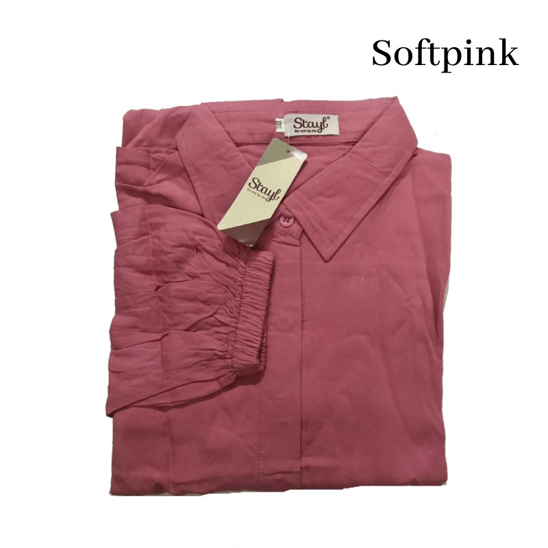 LD 100 - 120 ( FIT TO 3XL ) Atasan bigsize kemeja wanita jumbo baju kerja wanita rania stayl-6