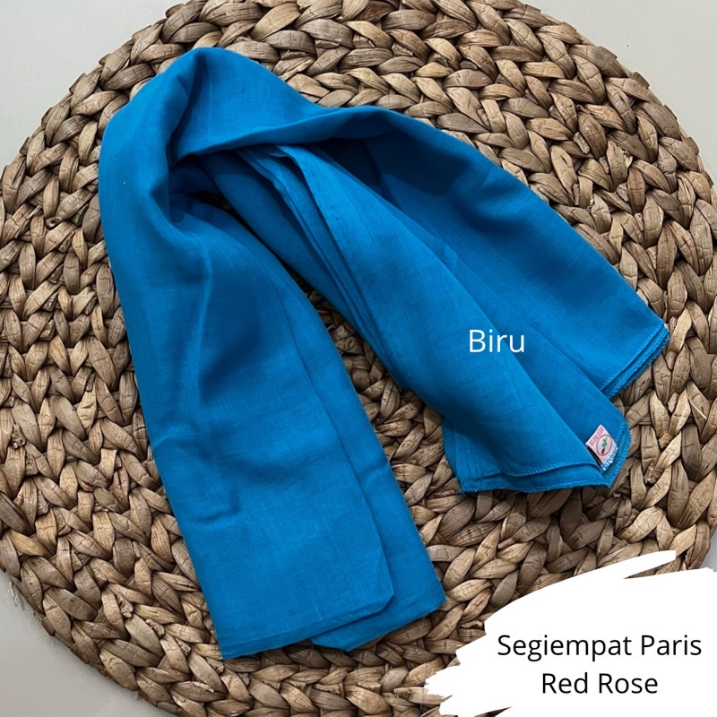Segiempat voal Paris premium/Hijab segiempat voal paris premium /hijab paris voal premium warna biru