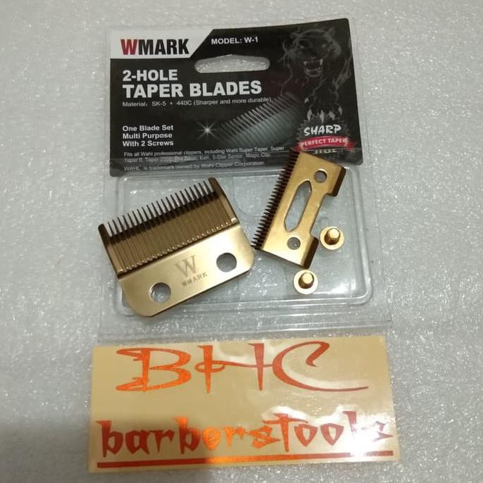 PISAU WMARK GOLD W1/BLACK WCADANGAN MESIN CUKUR WAHL SUPER TAPER CUCI GUDANG]]