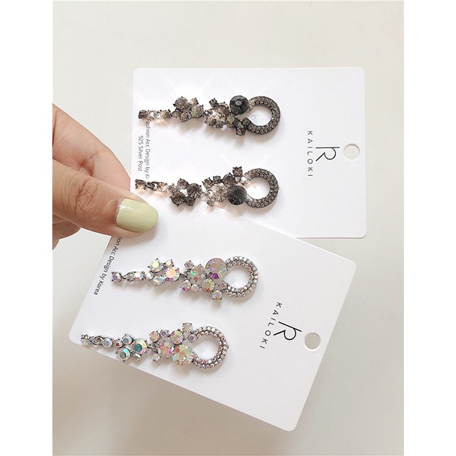 LRC Anting Tusuk Fashion Color Alloy Stud Earrings D06477