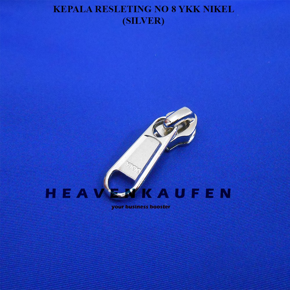 Kepala Resleting Zipper Head Kepala Zipper YKK No 8 Nikel Silver