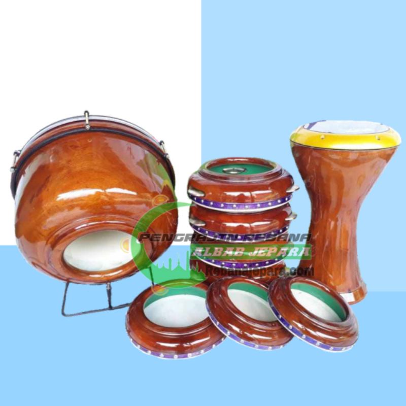 Hadroh rebana 1 set, Hadroh polos,  Hadroh Jepara, Hadroh 1 set polos kualitas terbaik | BERGARANSI