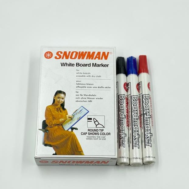 

Spidol Snowman Whiteboard Papan Tulis Marker BG-12 / BG 12