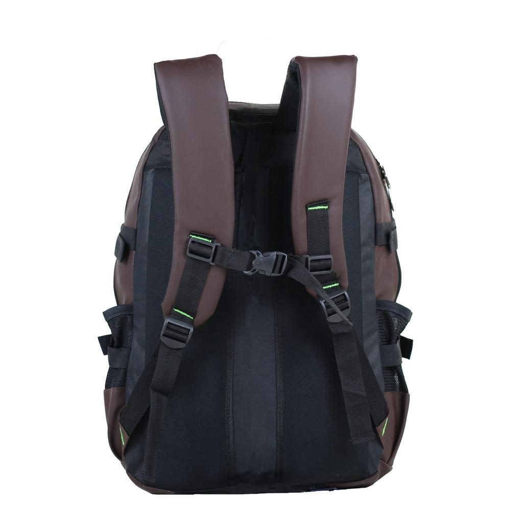 Tas Ransel Extreme SMP SMA Kuliah Model Distro Terbaru Waterproof Water Resistant Tahan Air Outdoor Warna Coklat Backpack SMP SMA Kuliah Premium Bahan Import Terbaru Mat Laptop Bonus Raincover Tas Laptop In Kuat Beban Berat