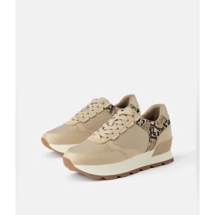 ZARA COMBINED SNAKE SNEAKERS SHOES (NEW ORIGINAL STORE)