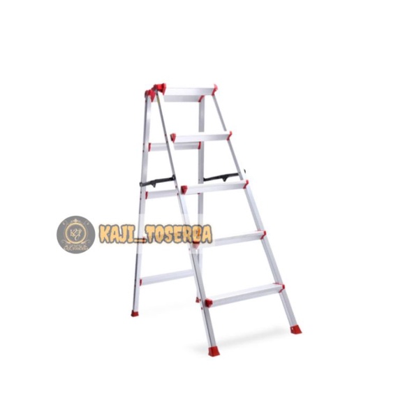Fixsteps Tangga Lipat Aluminium Pijakan Lebar & Ringan 5 Step