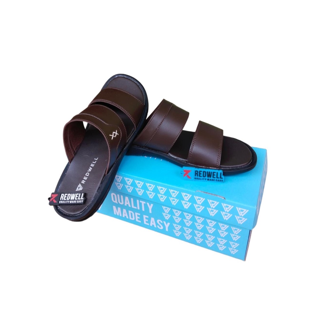 (PROMOSI)Sendal 100% Import Sendal Pria Sendal sandal Gaya Jepang Casual Sandal Pria Sol karet tahan aus non-slip Nyaman