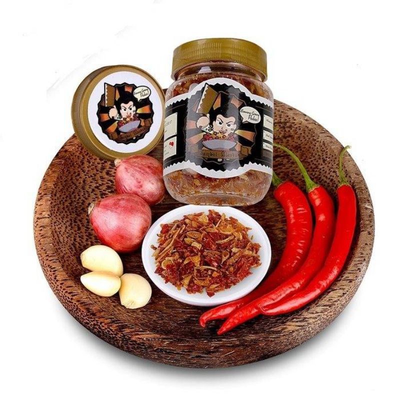 

Sambel Mertua Bawang Goreng Pedas 50gr Cokelat