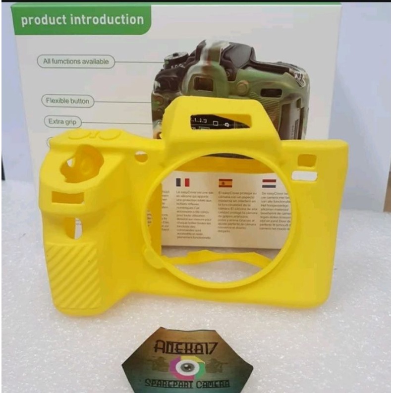 Rubber Silicone Case Foor Sony a7  II a7s II a7r II a7m II KUNING