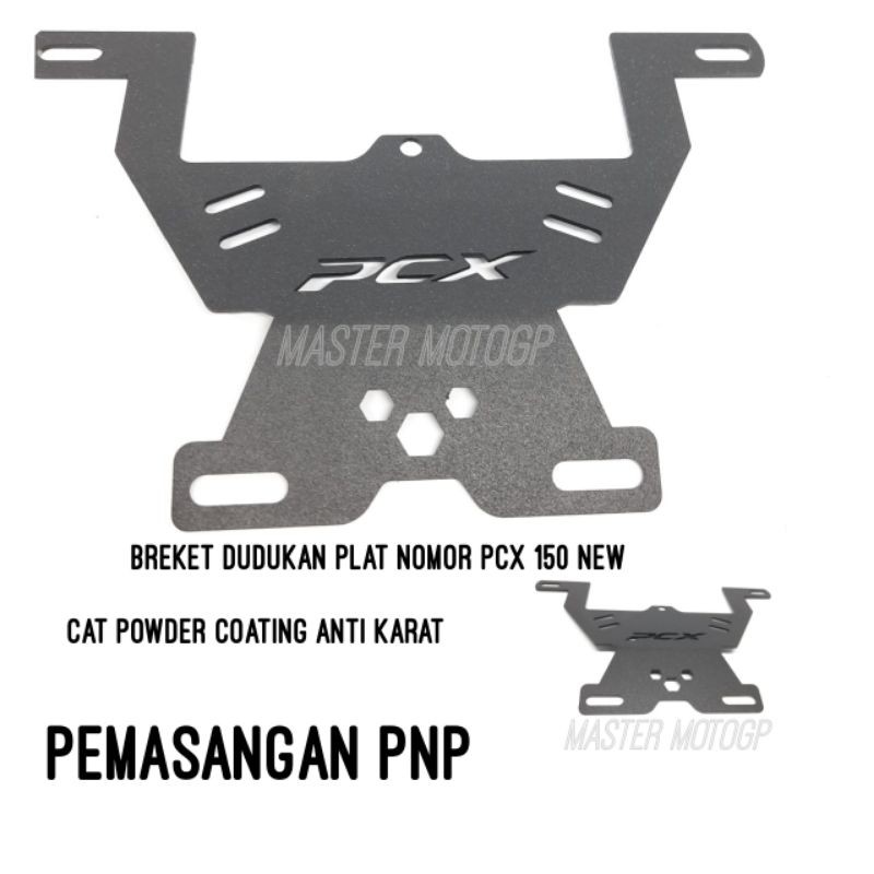 Breket plat nomor Pcx 150 new lokal Breket kumis Honda Pcx