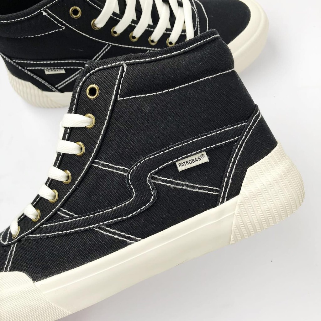 Sepatu Sneakers Pria Patrobas Equip High Black White / All Black / Charcoal Grey / Navy / Maroon / White Gum Original 100%-4