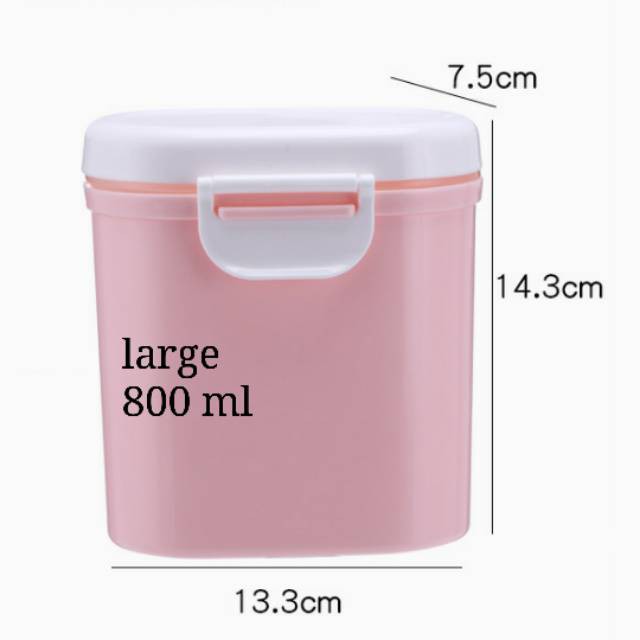 Tempat Kotak Penyimpanan Susu Bubuk Besar Toples Storage Portable Sealed 800ml [PM]