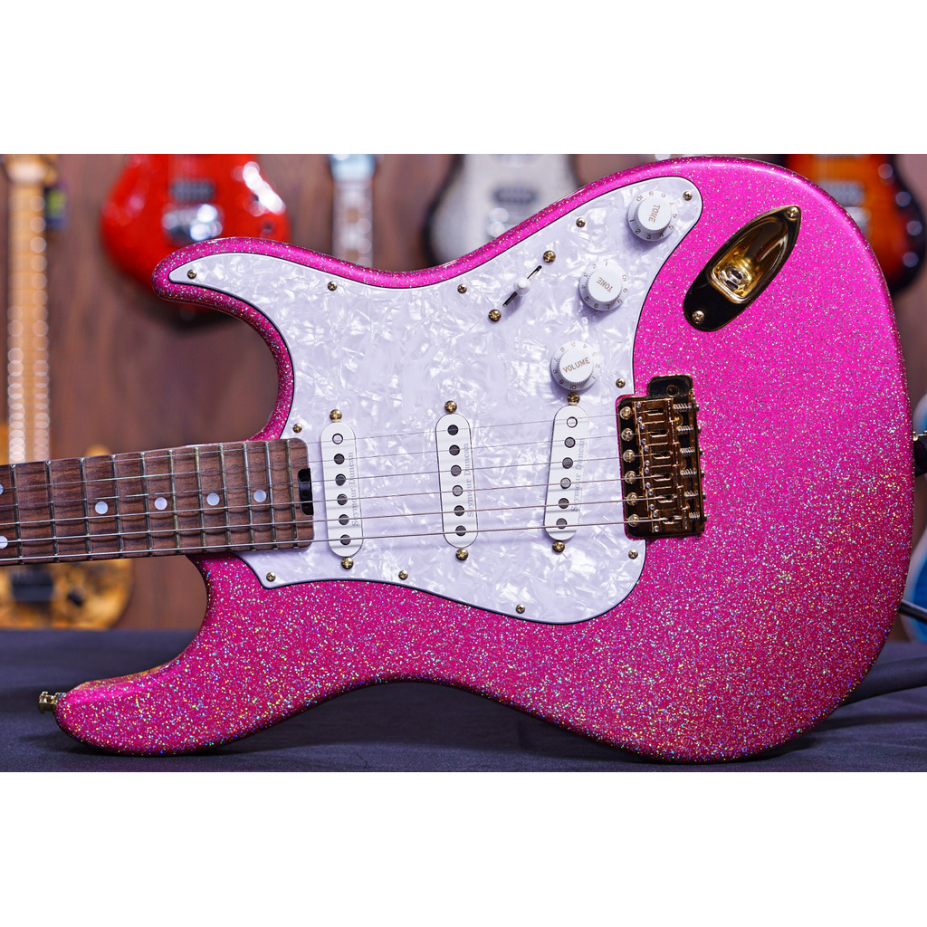 ESP SNAPPER Takayoshi Ohmura Custom -Twinkle Pink Rosewood fretboard E1500212