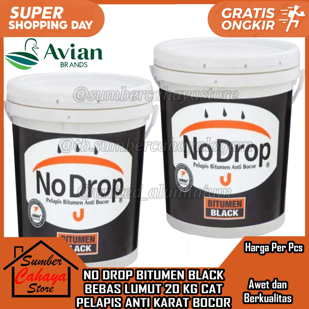 Jual Cat Pelapis Anti Bocor No Drop Bitumen Black Kg Bebas Lumut