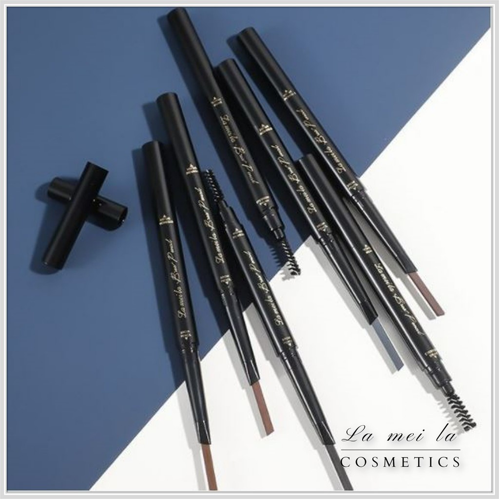 BISA COD Lameila Pensil Alis 7 Warna Eyebrow 2in1 Double Head Dawing Waterproff/Eyebrow Remaja/Eyebrow Murah