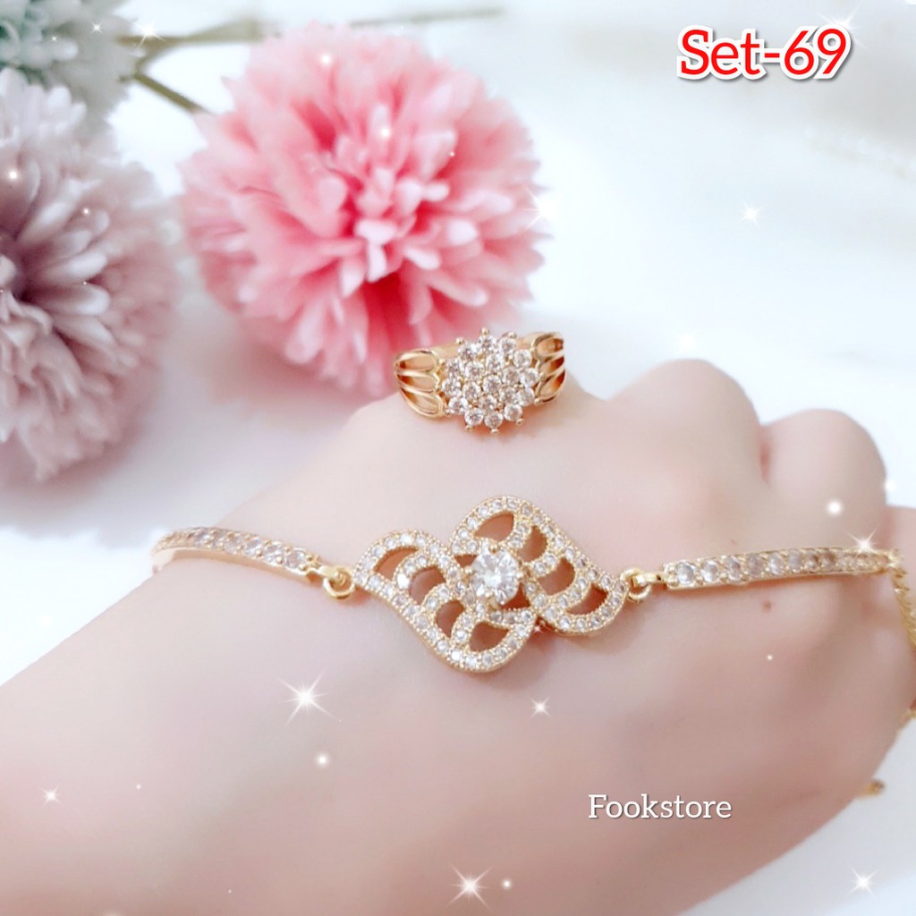 COD TERMURAH SET GELANG GRATIS CINCIN CANTIK