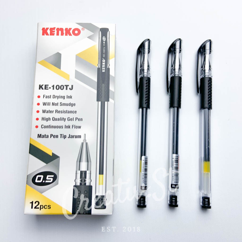 

KENKO Ke-100 Tj Bolpen Gel Pena Pulpen Tinta 0.5 Mm