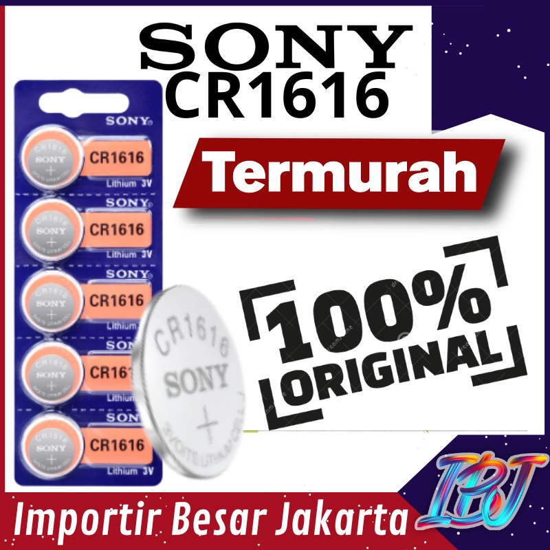 PALING MURAH Baterai  Remot Remote Mobil PAJERO 1616 CR1616 Original Sony Baterai Remot Remote Mobil