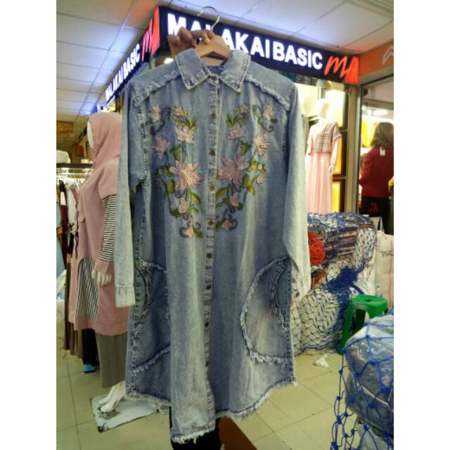 Kemaja tunik borsir levis wash import