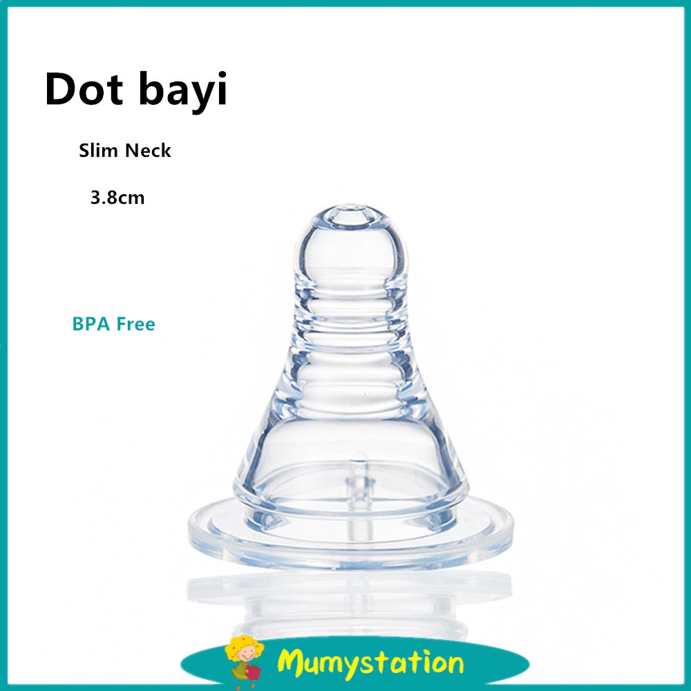 Mumystation 3.8cm Dot bayi Peristaltic SLIM NECK / empeng bayi