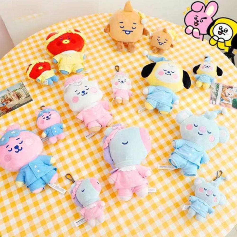 Timekey Gantungan Kunci Boneka Stuffed Plush Kartun Tata Cooky Chimmy Koya Shooky Mang RJ cannot miss it B62 Ukuran 10cm / 20cm