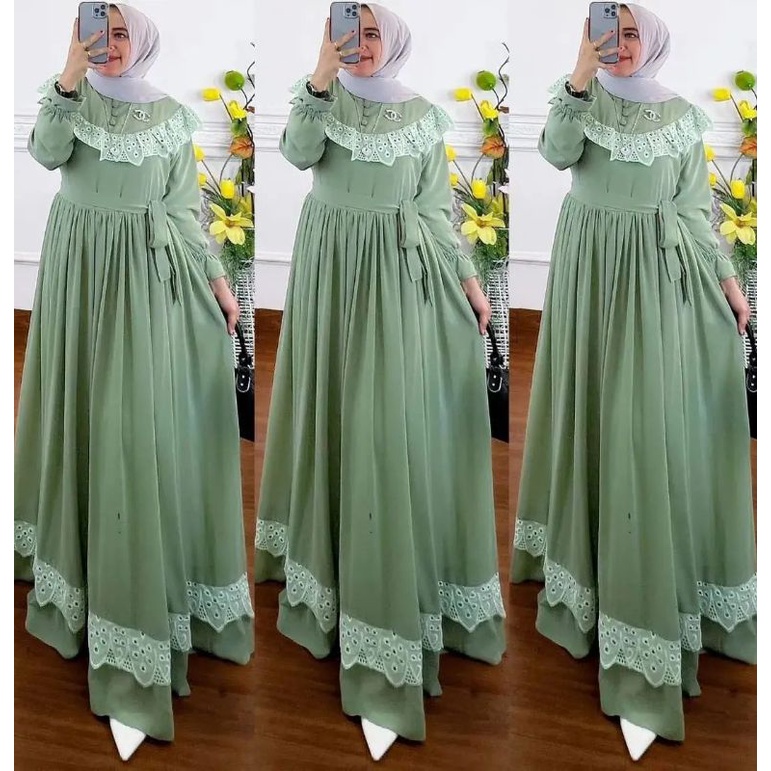 DRESS MALAYSIA RENDA FULL FURRING/RAUNA DRESS/GAMIS CERUTY BABYDOLL MIX RENDA BUSUI KANCING AKTIF/NARAYA DRESS/RACHEL DRESS CERUTY/FAR MOSLEMSTORE