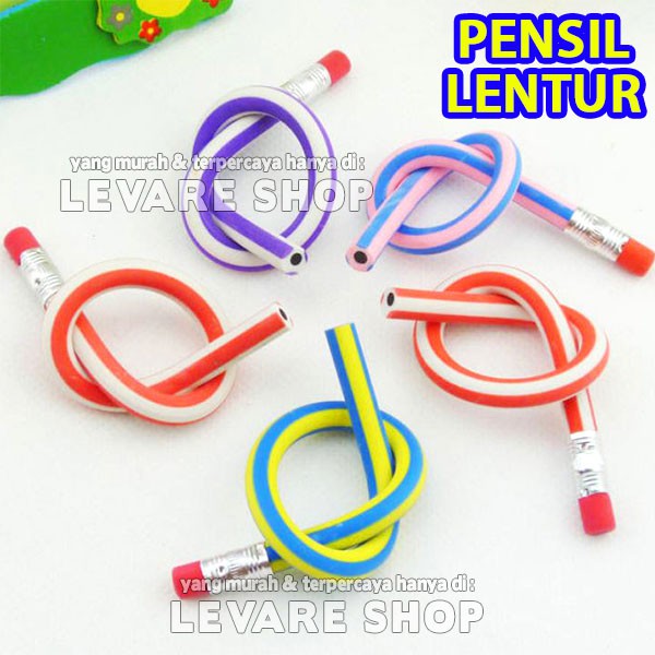 

Pensil Lentur Fleksibel Pencil Gulung Flexibel Flexible Unik Lucu