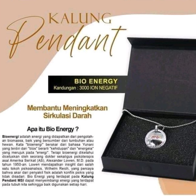 PENDANT ION/KALUNG ION NEGATIF/KALUNG KESEHATAN/PENDANT AURA MCI