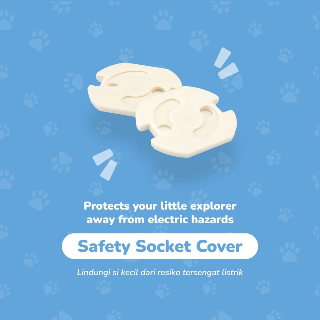 Safety socket cover pelindung stop kontak colokan listrik Safecubs