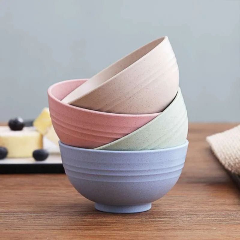 LS Wheat Straw Bowl / Mangkok Plastik Microwave Warna Warni / Gandum Kokoh / BPA FREE