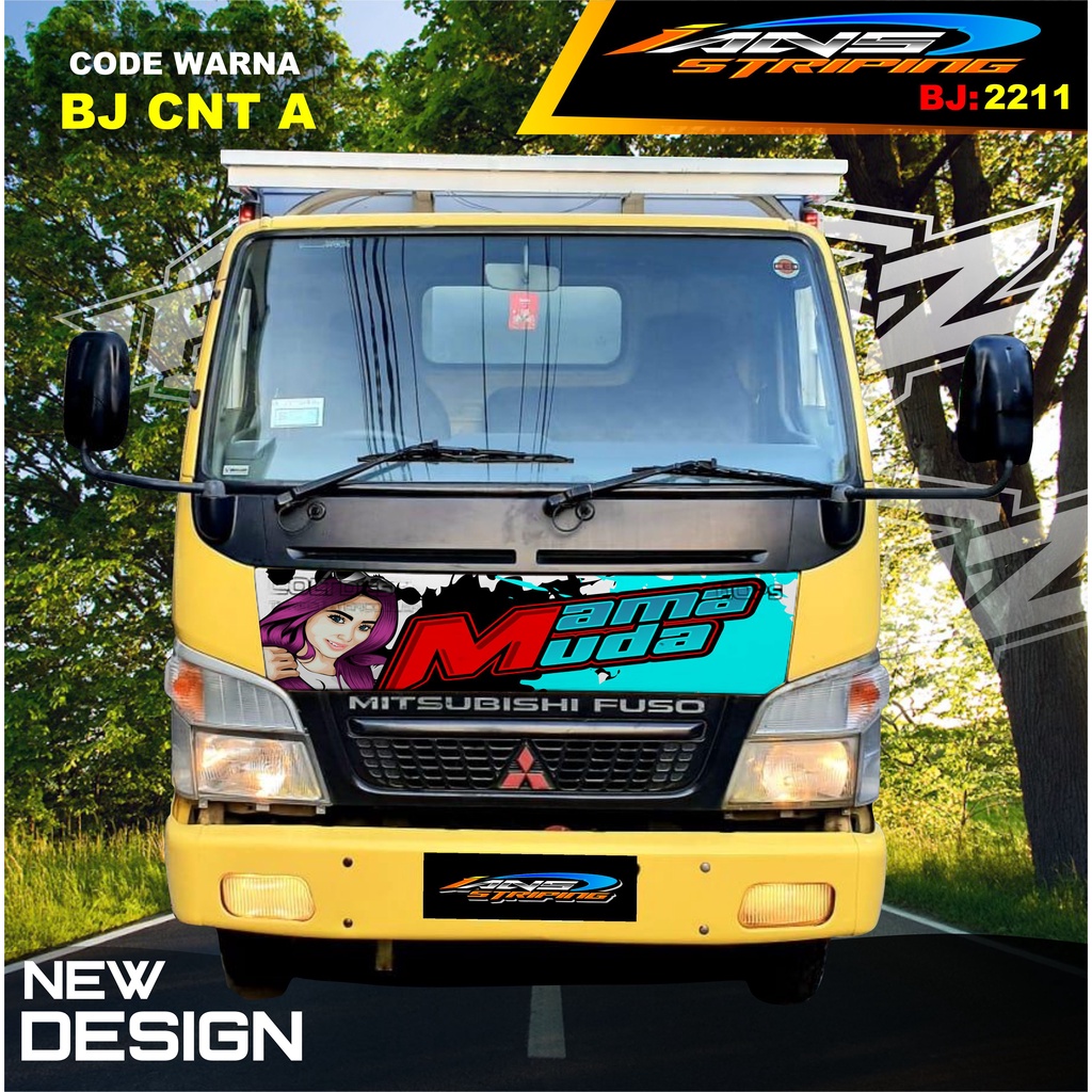 STICKER VARIASI KAP DEPAN TRUK  RAGASA / STIKER KABIN TRUK RAGASA,UMPLUNG / STIKER KAP CUP DEPAN TRUK DINA,FUSO