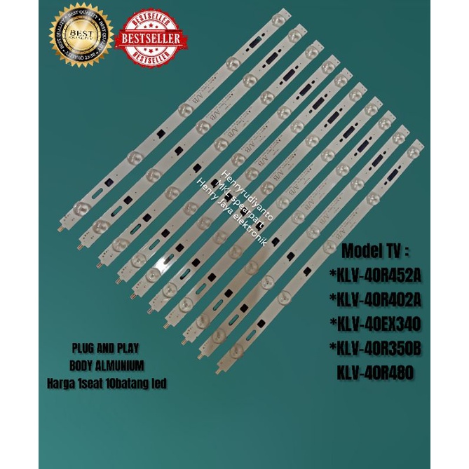 BACKLIGHT TV SONY 40 INCH KLV-0R452A KLV40R402A KLV40EX340 KLV40R350B