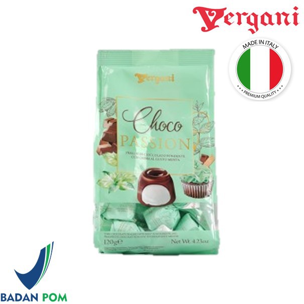 

Vergani Choco Passion Menta / Cokelat Praline rasa Mint 120GR