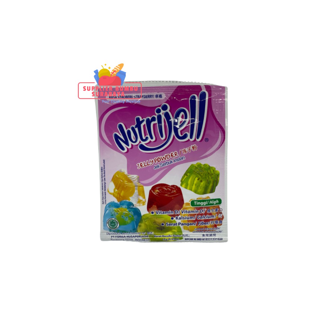 Nutrijell - Jelly Powder Kemasan Ekonomis / Agar-agar Instan 10g