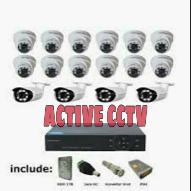 PAKET KAMERA CCTV 16 CAMERA 3MP 720 P BERGARANSI 1 TAHUN CAMERA 3 MP TINGGAL PASANG CCTV JAKARTA