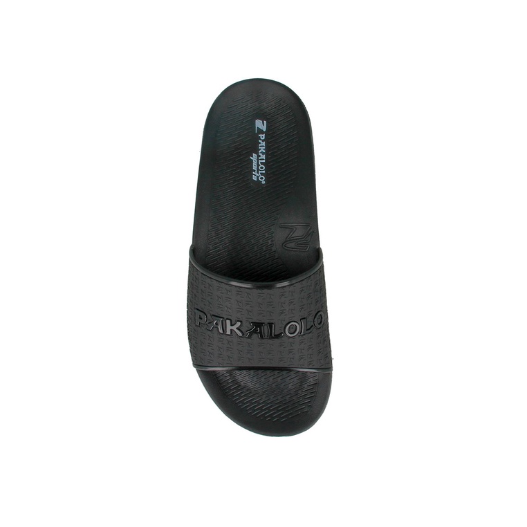 SANDAL SLIDE PAKALOLO PRIA ORIGINAL CASUAL ASLI FULL BLACK POLOS PB53