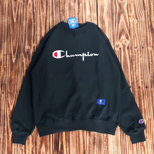 (COD)SWEATER CHAMPION - SWEATER CHAMPION CREWNECK LOGO BORDIR