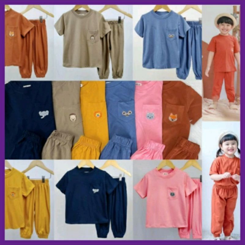 Setelan Anak Unisex Smilee Jojo Size 1-5Tahun