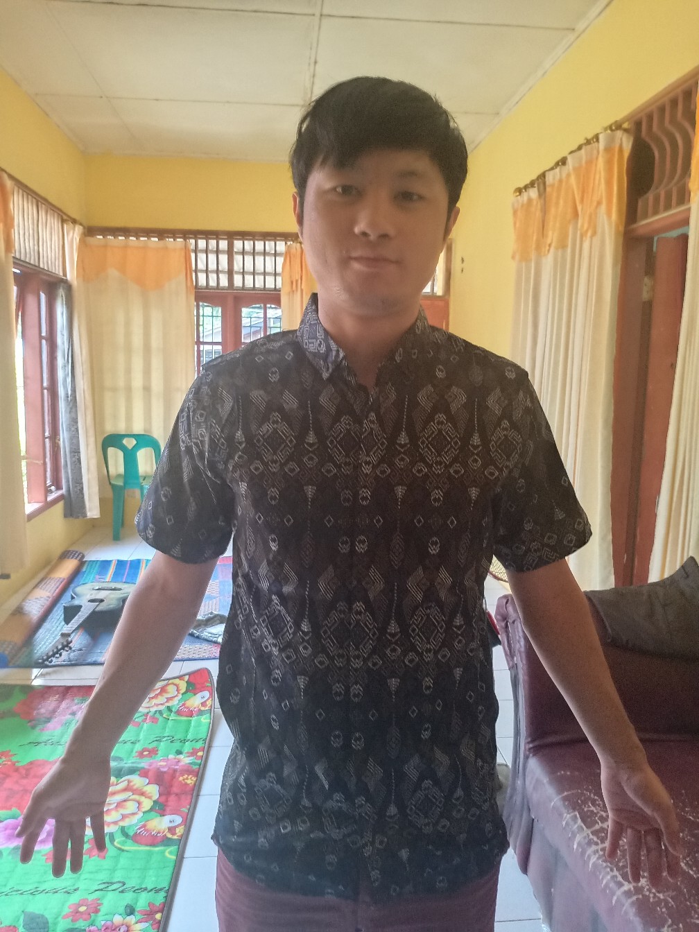 Dgm Fashion  Kemeja Batik Pria Lengan Pendek Torpedo/kemeja Tribal 6122